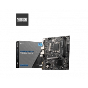 MSI PRO H610M-G DDR5 SOKET LGA1700 5600MHZ(OC) mATX Anakart