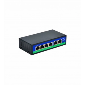 Spy SP-0678PLD 4 Port PoE 2 Port Uplink 250m Aktif PoE Switch