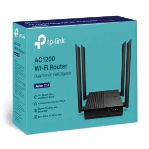 TP-Link Archer C64 AC1200 Dual Bant 4 Port Kablosuz Router