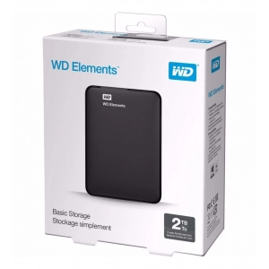WD Elements 2 TB 2.5 USB 3.0 WDBU6Y0020BBK Taşınabilir Harici Harddisk