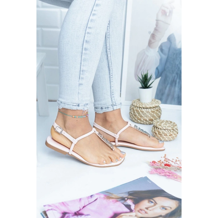 Fairy Pembe Rugan Sandalet