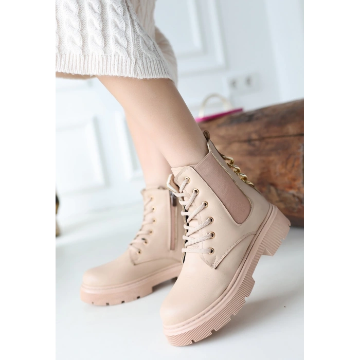 Harte Nude Cilt Bağcıklı Bot