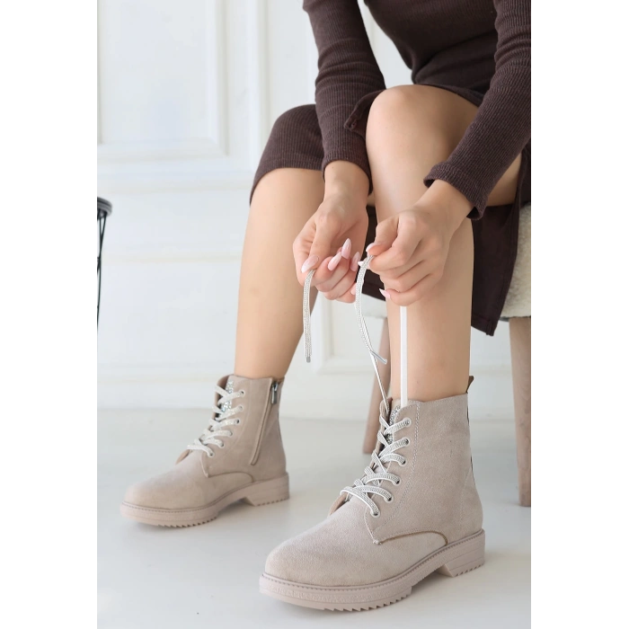 Kolly Bej Süet Bağcıklı Bot