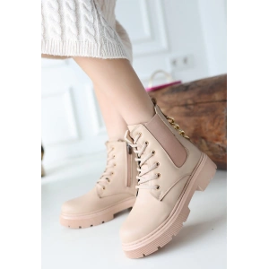 Harte Nude Cilt Bağcıklı Bot