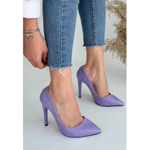 Hillar Lila Cilt Stiletto Ayakkabı