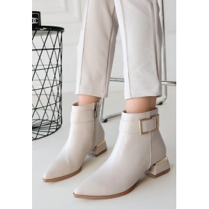 Mona Bej Cilt Topuklu Bot