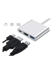 Corcoz 3in1 Macbook Uyumlu 4k Type C Usb 3.0 Hub Hdmi - CZ87
