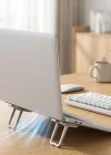 Corcoz® 1 Çift Yapışkanlı Katlanabilir Laptop Standı – Mini Notebook Yükseltici, Taşınabilir Kaymaz Laptop Ayağı
