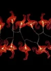 Corcoz® 10lu Pilli Led Flamingo Dekoratif Işık Zinciri Aydınlatma 1,5 Mt