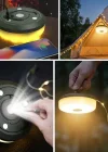 Corcoz® 2’si 1 Arada 5 Farklı Işık Modlu Gün Işığı Şarjlı Kamp Lambası ve Makaralı 10 Metre Peri LED Işık – Su Geçirmez Mıknatıslı Aydınlatma Feneri