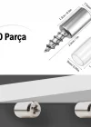 Corcoz® 30 Adet Dayanıklı Metal Raf Tutucu Raf Pimi
