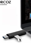 Corcoz 5i 1 Arada Çok İşlevli USB 3.0 Tip C/USB/Mikro USB/TF/SD Hafıza Kartı Okuyucu OTG Kart Okuyucu - CZ53