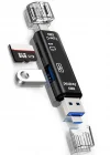 Corcoz 5i 1 Arada Çok İşlevli USB 3.0 Tip C/USB/Mikro USB/TF/SD Hafıza Kartı Okuyucu OTG Kart Okuyucu - CZ53