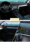Corcoz® Gold Araba Oto Trim Dekorasyon Şeridi Kauçuk Elastik Kolay Kurulum 5 metre Şerit Bant
