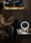 Corcoz® Güneş Şeklinde Kristal LED Masa Lambası – Dokunmatik, 3 Renk Işık Modlu, Şarjlı Mini Dekoratif Gece Lambası