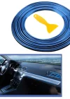 Corcoz® Mavi Araba OtoTrim Dekorasyon Şeridi Kauçuk Elastik Kolay Kurulum 5 metre Şerit Bant