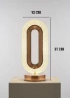Corcoz® Oval Şeklinde Kristal LED Masa Lambası – Dokunmatik, 3 Renk Işık Modlu, Şarjlı Dekoratif Gece Lambası