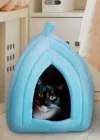 Corcoz® Pet Hut Polar Kedi ve Köpek Yatağı - Mavi
