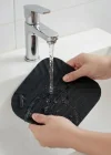 Corcoz® Siyah Kare Evye Gider Koku Önleyici Silikon Mat – Lavabo Süzgeç ve Haşere Engelleyici