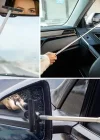 Corcoz® Teleskopik Araç Yan Ayna Sileceği-  Siyah Mini Uçlu Uzayabilen Araba Cam Ayna Silecek Çekçek Pratik Teleskopik Cam Silici Aparat