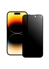 Corcoz iPhone 14 Pro Max Uyumlu Kırılmaz Cam Privacy Hayalet Tam Kaplayan Ekran Koruyucu - CZ132
