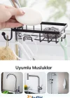 Corcoz Mutfak ve Banyo Muslukları İçin Paslanmaz Çelik Sabun Sünger Tutucu Aparat - CZ304
