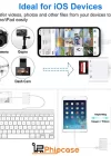 Phipcase Lightning To Kablo Usb, Sd, Mikro Sd Kart Okuyucu Iphone Dönüştürücü Adaptör - PH022