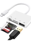 Phipcase Lightning To Kablo Usb, Sd, Mikro Sd Kart Okuyucu Iphone Dönüştürücü Adaptör - PH022