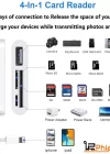 Phipcase Lightning To Kablo Usb, Sd, Mikro Sd Kart Okuyucu Iphone Dönüştürücü Adaptör - PH022