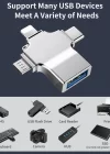 Phipcase Lightning - Type-c - Micro To Usb 3.0 Bellek Okuyucu Adaptör - PH012