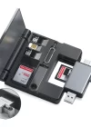 Phipcase OTG 7 in 1 Lightning Type C USB Hafıza Kart Okuyucu iPhone Android Kart Saklama Kutusu - PH015
