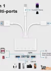 Phipcase Type-c Lightning Usb-a To 2x Usb3.0 Sd Tf Pd Kart Okuyucu Çevirici Hub Adaptör - PH017