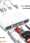 Phipcase Type-c Lightning Usb-a To 2x Usb3.0 Sd Tf Pd Kart Okuyucu Çevirici Hub Adaptör - PH017