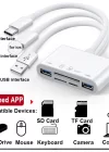 Phipcase Type-c Lightning Usb-a To 2x Usb3.0 Sd Tf Pd Kart Okuyucu Çevirici Hub Adaptör - PH017