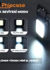 Phipcase Şarjlı Açacak Magnetli Anahtarlık Bölmeli Metal Kasa Mini Led - PH026