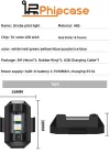 Phipcase Şarjlı Bisiklet Scooter Motosiklet İçin Mini Çakar Led Lamba - PH025