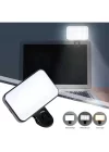 Phipcase Telefon, Tablet ve Laptop Uyumlu 3 Renkli Selfie Işığı Tiktok Selfie ve Video İçin Şarjlı Led Işık - PH044
