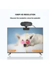 Corcoz A6 Usb Kablolu 1080p Full HD Webcam Canlı Yayın ve Görüntülü Görüşme Kamerası - CZ100