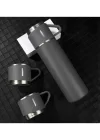 Phipcase Paslanmaz Çelik 500 Ml Sıcak-Soğuk Termos Seti 3 Bardaklı - PH052