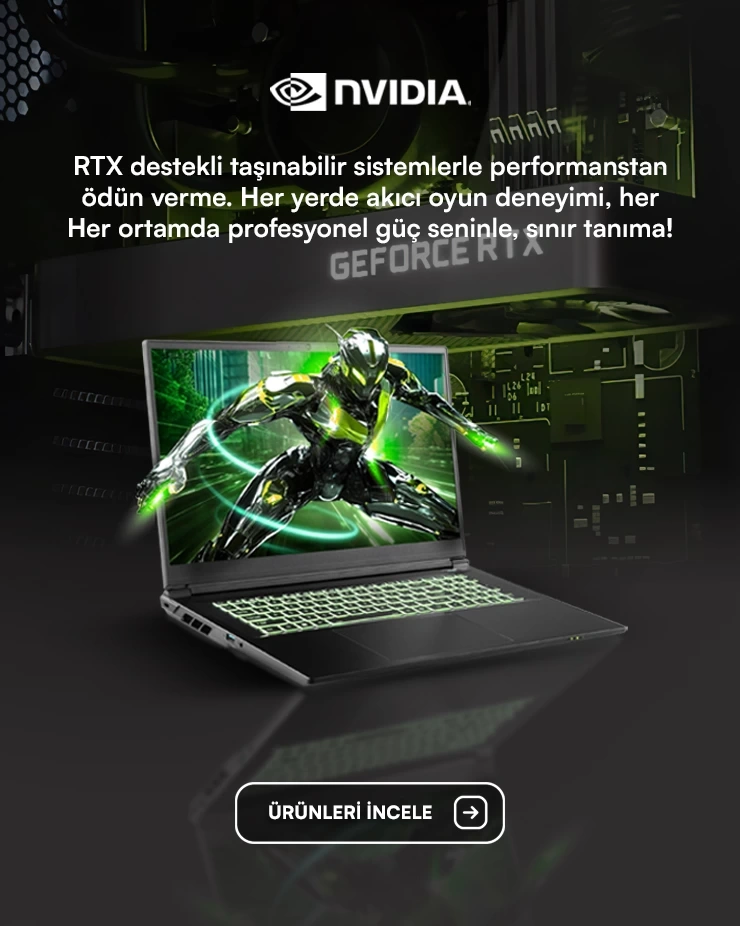 Nvidia Ekran Kartı Gaming Notebook