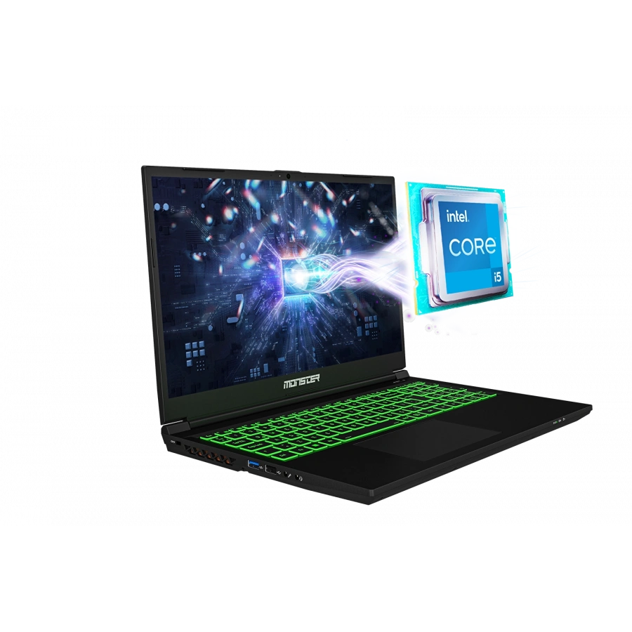 MONSTER ABRA A5 V21.2 INTEL CORE I5 12450H/16GB 3200MHZ DDR4/1TB PCIE NVME M2/NVIDIA GEFORCE RTX4050 6GB/15.6 INCH 144HZ/WIN 11