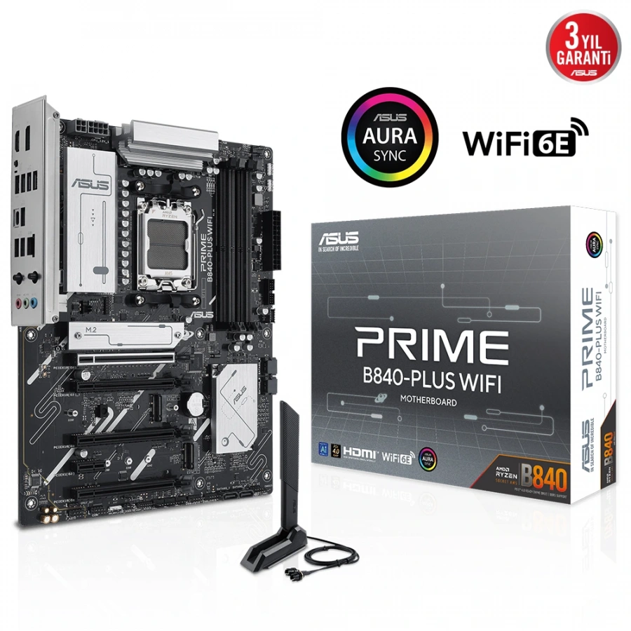 ASUS PRIME B840-PLUS WIFI AMD&nbsp; DDR5 ATX ANAKART