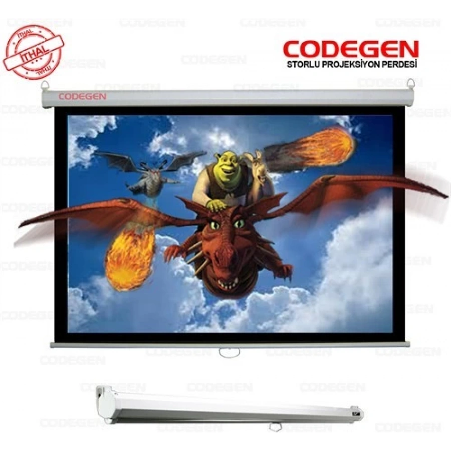 CODEGEN AX-18 180x180 Storlu Projeksiyon Perdesi