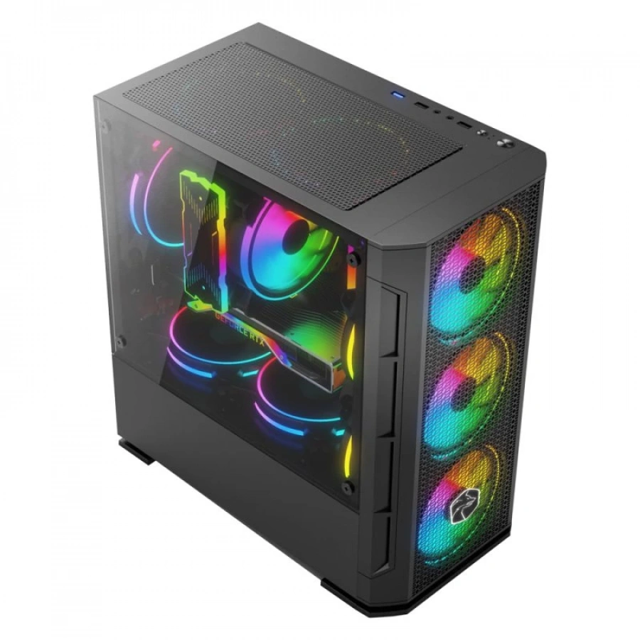 GAMETECH X-COOLER 400WATT 4 ADET RAINBOW FANLI KASA