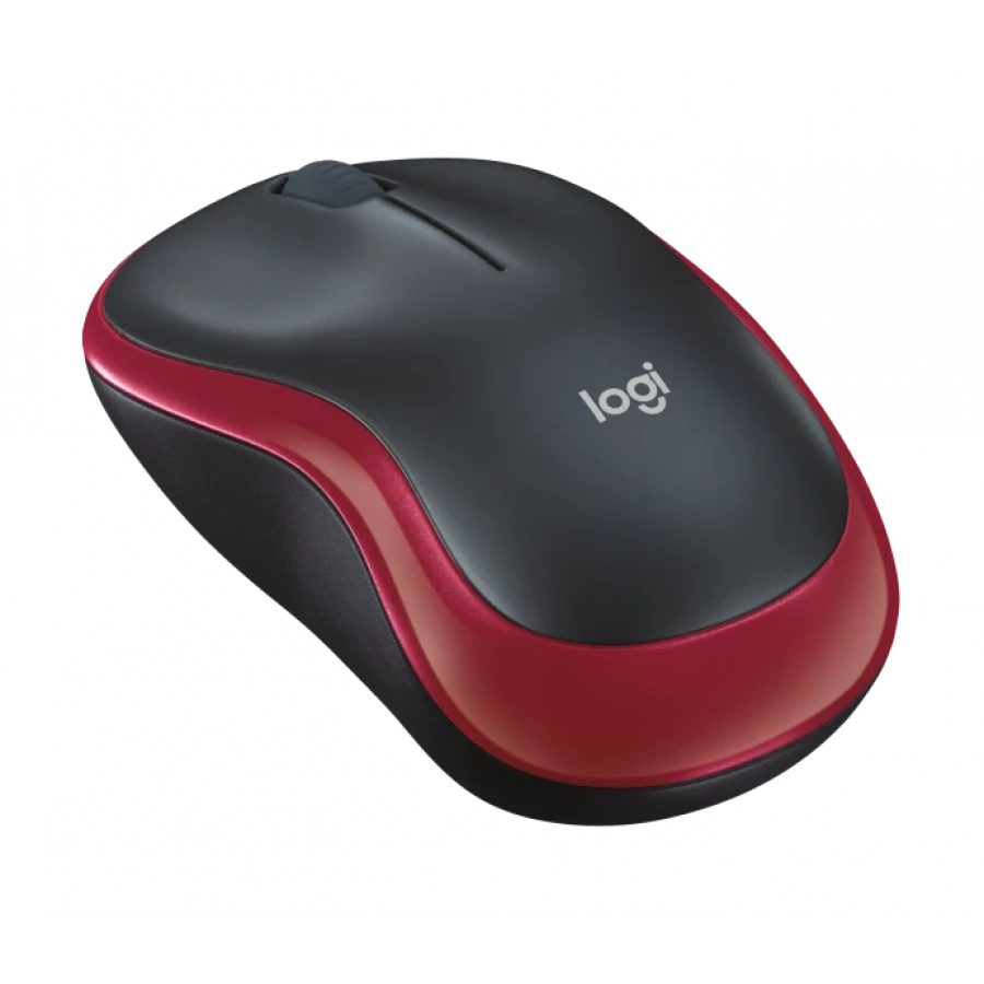 LOGITECH M185 Kırmızı-Gri Kablosuz Mouse (910-002237)