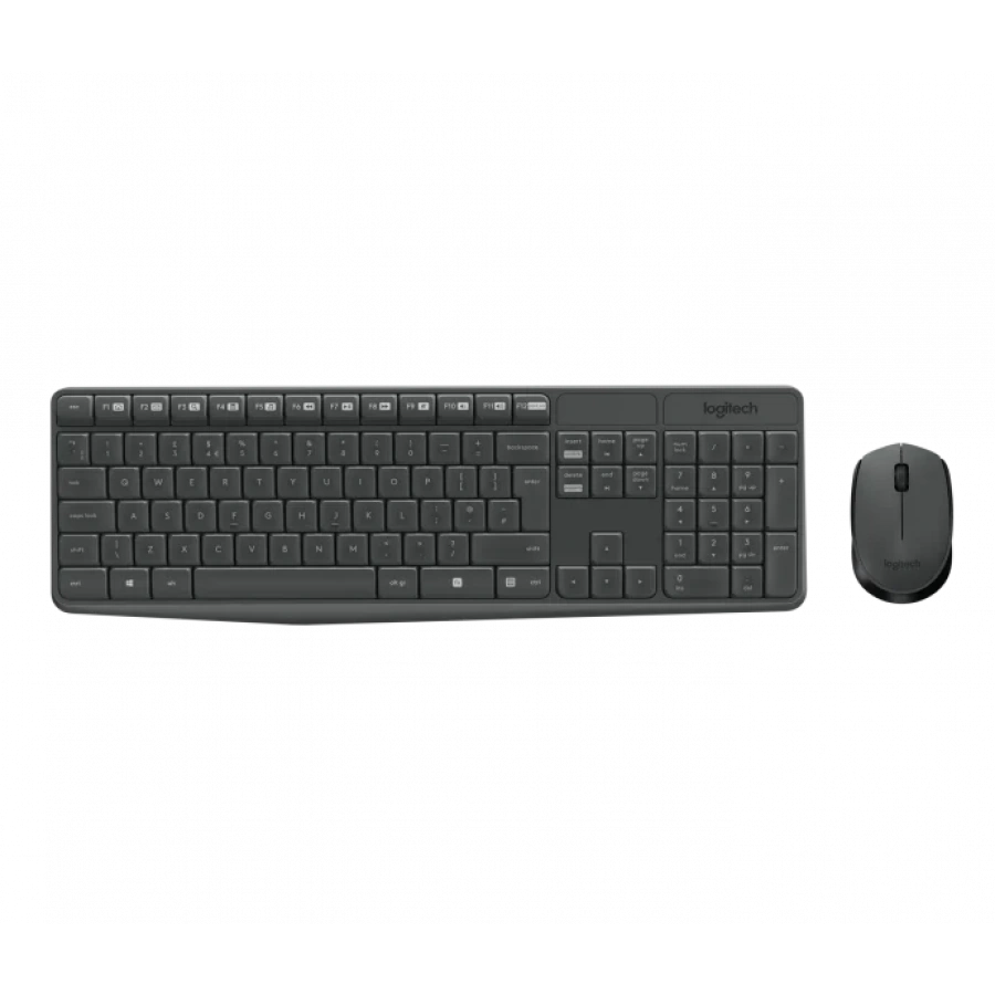 LOGITECH MK235 Kablosuz Klavye Mouse MM Set Siyah (920-007925)