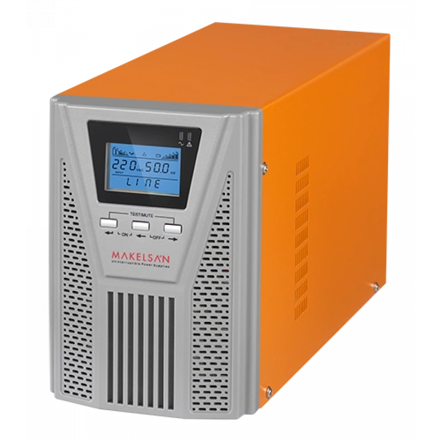 MAKELSAN POWERPACK SE 1 KVA / 900W (1F/1F) 4-8dk (2x 12V/7AH) ONLINE MU01000N11EAV04