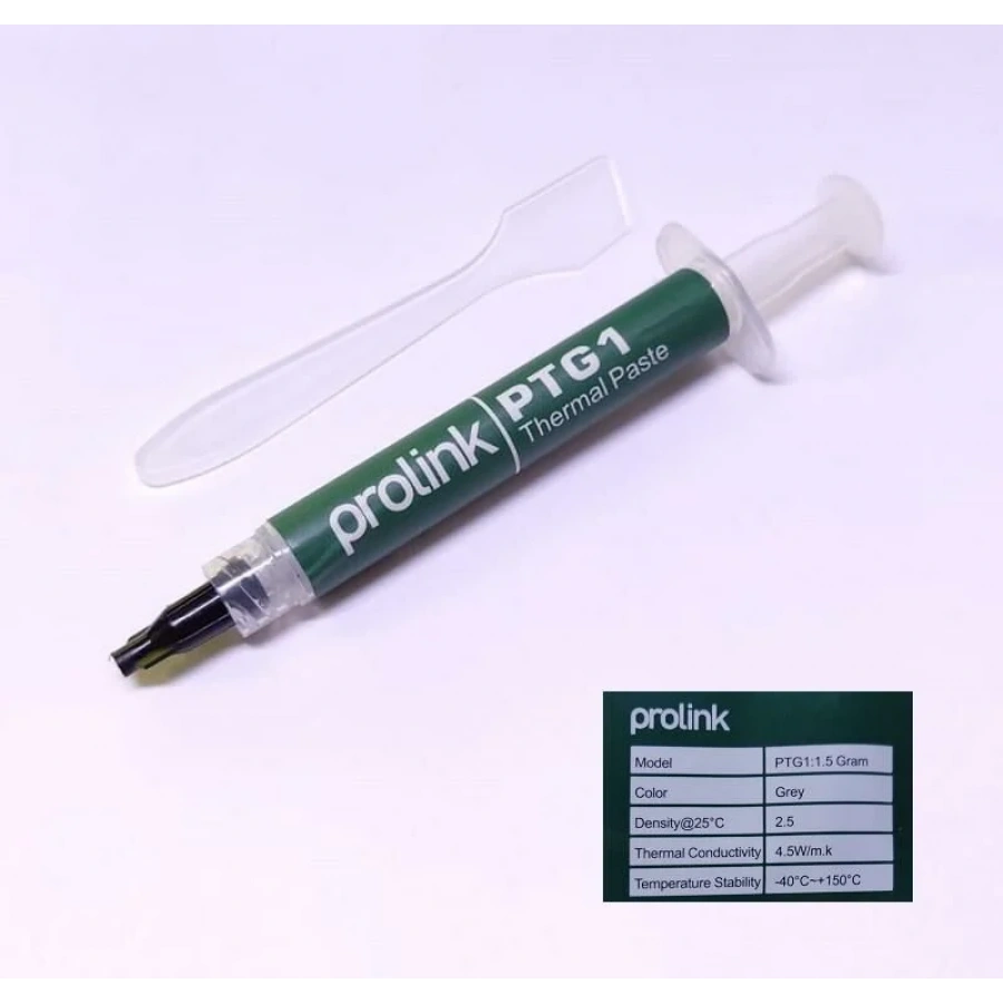 PROLINK PTG1:1,5 Silicon Termal Macun  1,5gr 4,5w/m.k Gri Termal Macun