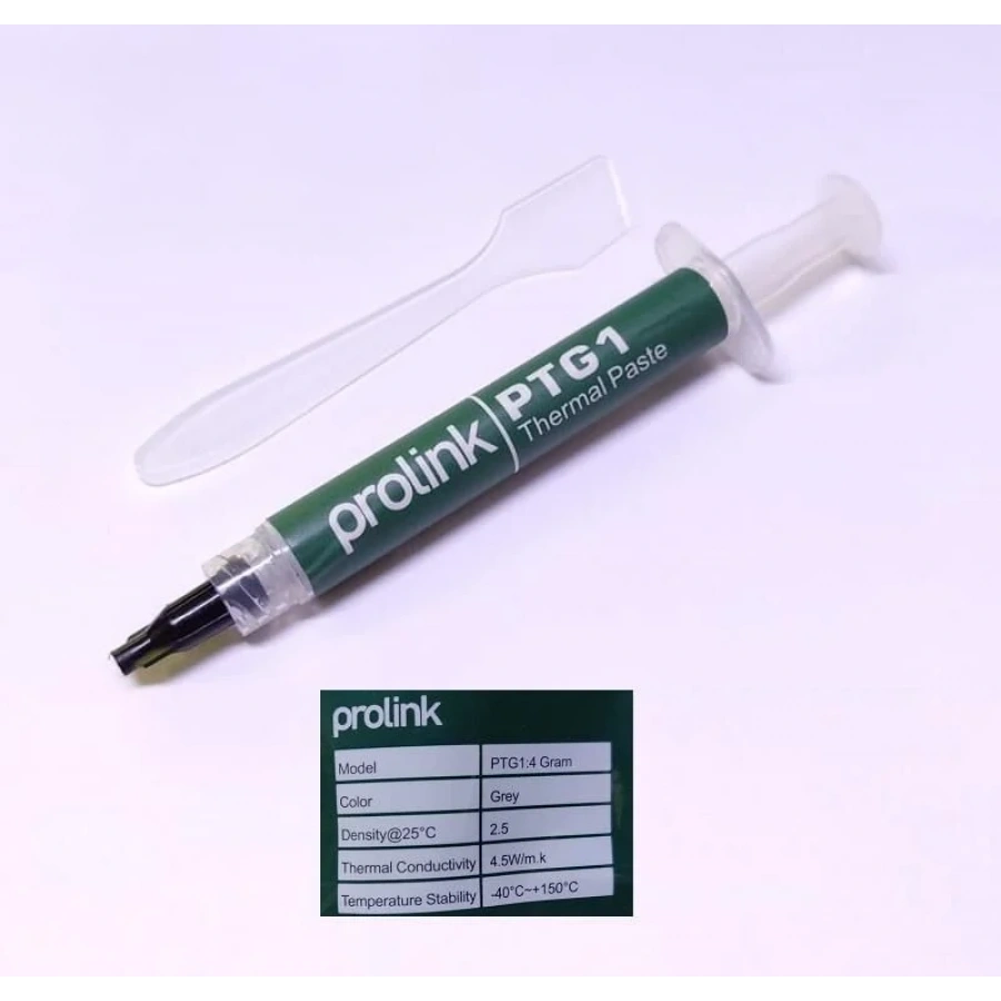 PROLINK PTG1-4 Silicon Termal Macun 4,5gr 4,5w/m.k Gri Termal Macun