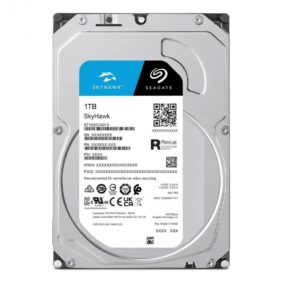 SEAGATE SKYHAWK 1 TB 256MB 5400RPM  SATA3.0  7/24 Güvenlik HDD